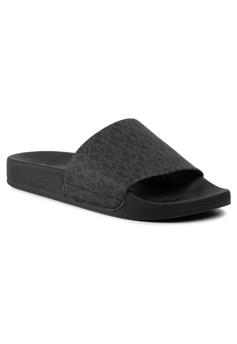 Slapi barbati,  sintetic, negru,
