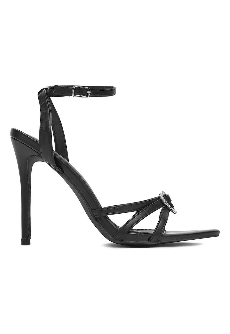 Sandale dama,  negru sintetic
