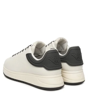 Tenisi barbati EM003663 AF18212,  Piele naturala, Alb/Negru