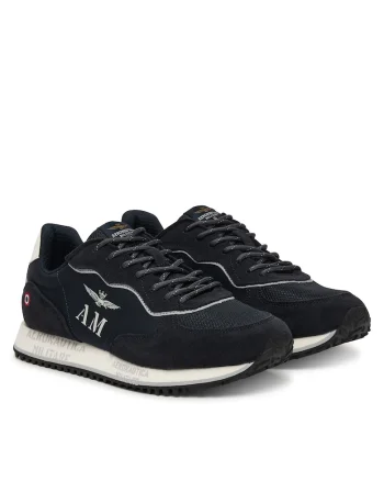 Pantofi sport barbati,  material textil, albastru, Bleumarin