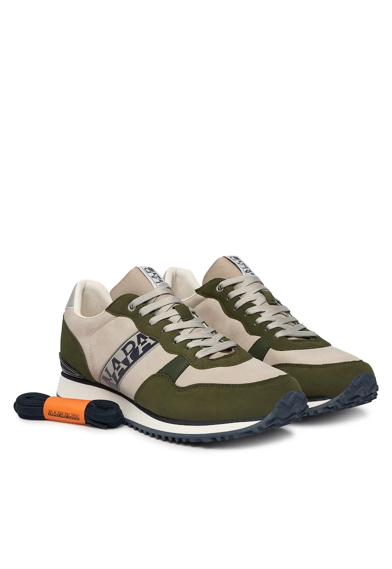 Tenisi barbati,  piele naturala, multicolor, textil