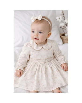 Rochie fetite eleganta bej floral rochie copii ocazie botez aniversare