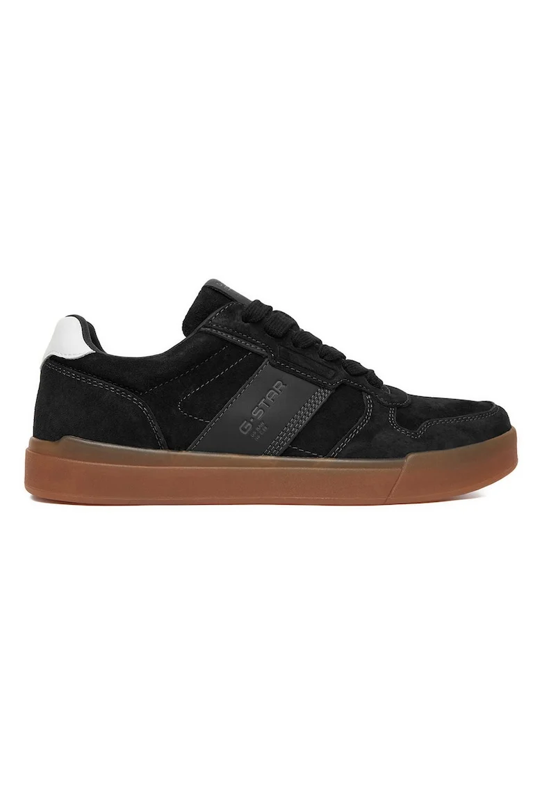 Tenisi barbati,  Piele naturala, Negru,