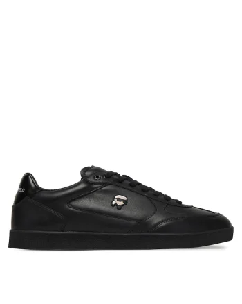 Tenisi barbati, piele naturala, negru,