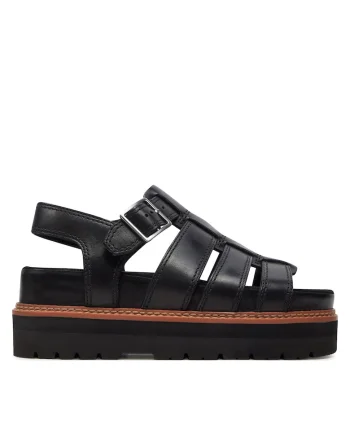 Sandale dama,  piele naturala, negru,
