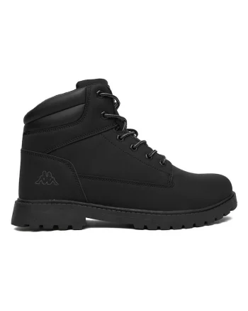 Ghete barbati,  material sintetic, negru, talpa solida,