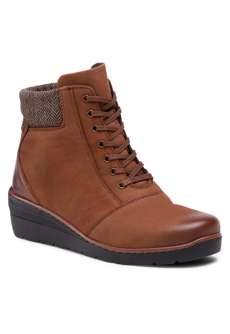 Pantofi dama,  piele ecologica, maro,