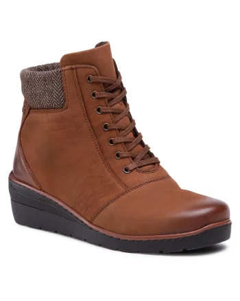 Pantofi dama,  piele ecologica, maro,