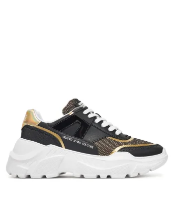 Tenisi dama,  piele naturala, negru, talpa groasa,