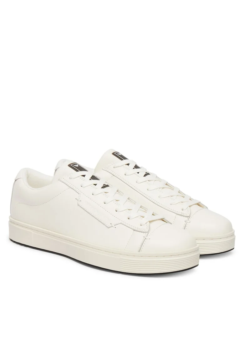 Tenisi barbati EM005292 AF24320,  Piele naturala, Alb,