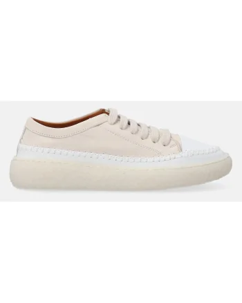 Pantofi sport low-cut din piele cu sireturi