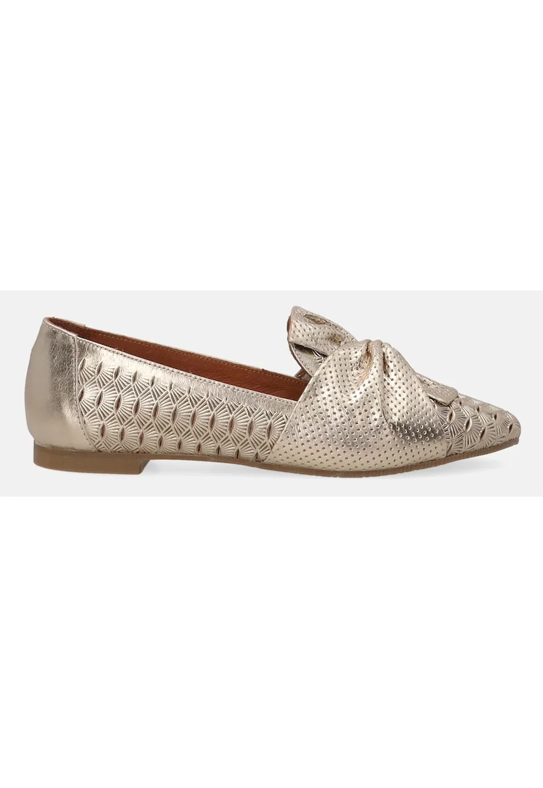 Pantofi loafer din piele cu funda