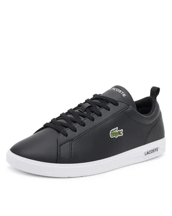 Tenisi barbati,  piele naturala, negru, interior textil