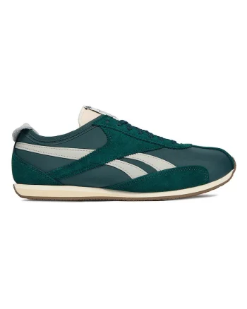 Tenisi barbati,  piele naturala si textil, verde