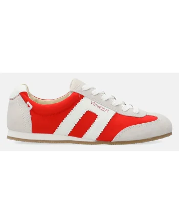 Pantofi sport cu garnituri din piele si piele intoarsa
