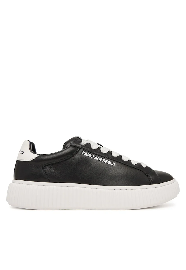 Tenisi barbati,  piele naturala, negru, material sintetic,
