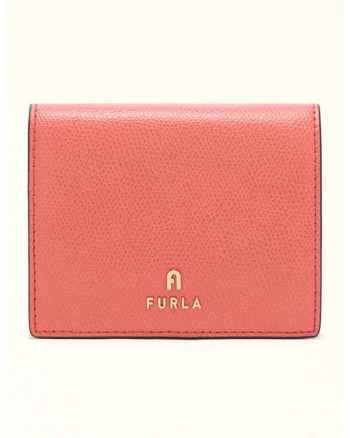 Portofel pliabil din piele Camelia, Roz aprins/Roz pastel
