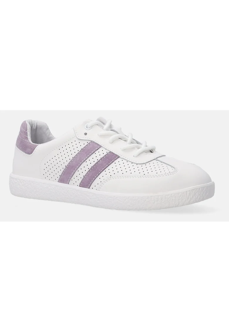 Pantofi sport din piele cu accente violet