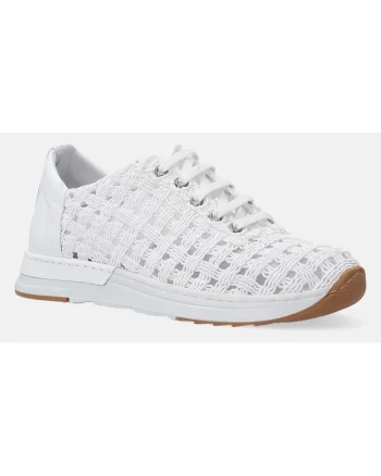 Pantofi Sport din piele si detalii textile impletite