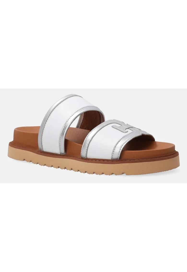 Papuci casual din piele naturala