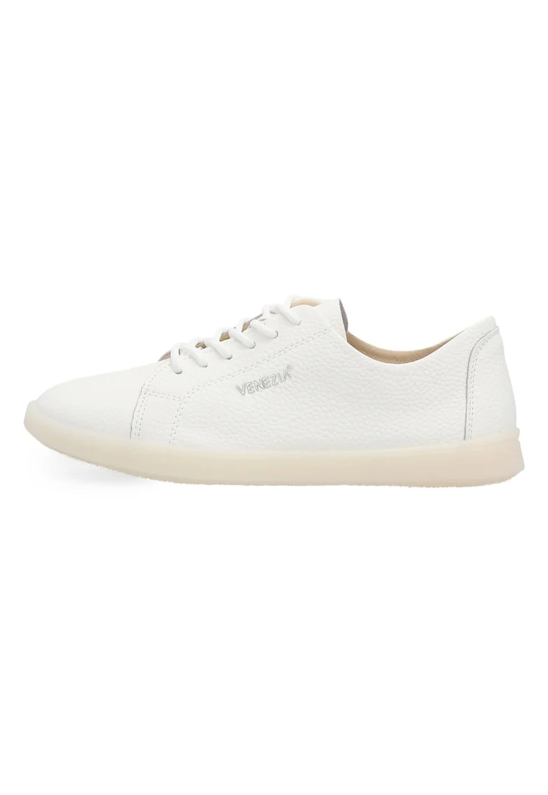 Pantofi sport din piele cu aspect granulat si logo