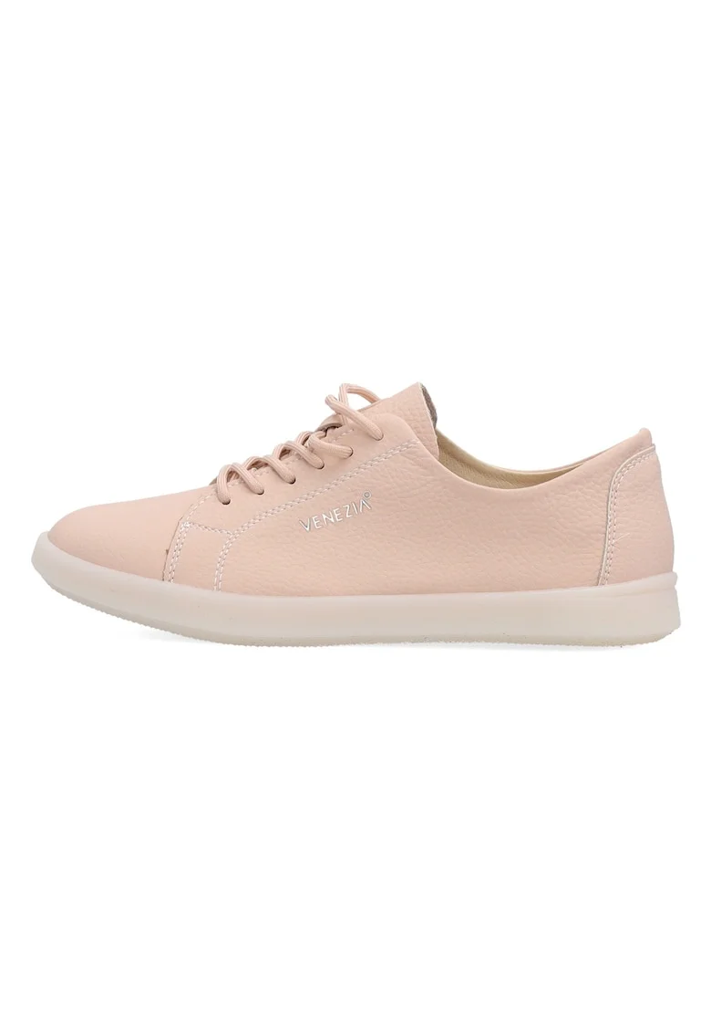 Pantofi sport uni din piele cu aspect granulat