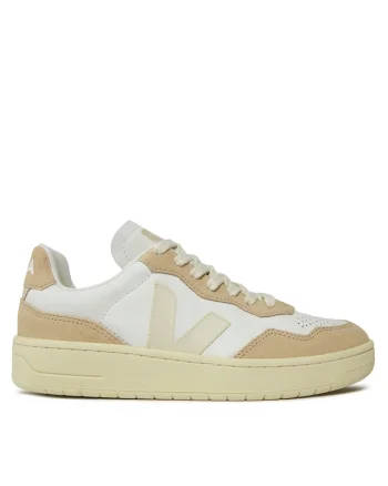 Tenisi unisex,  piele naturala, bej/alb,