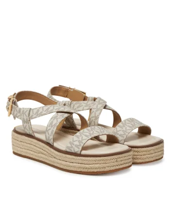 Espadrile de dama,  tesatura, bej,