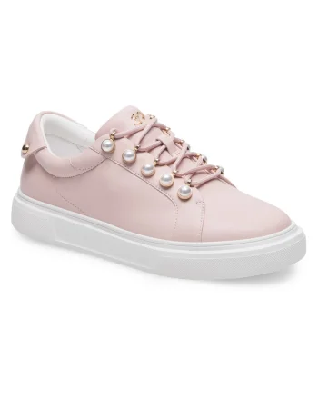 Tenisi dama,  piele naturala, roz,