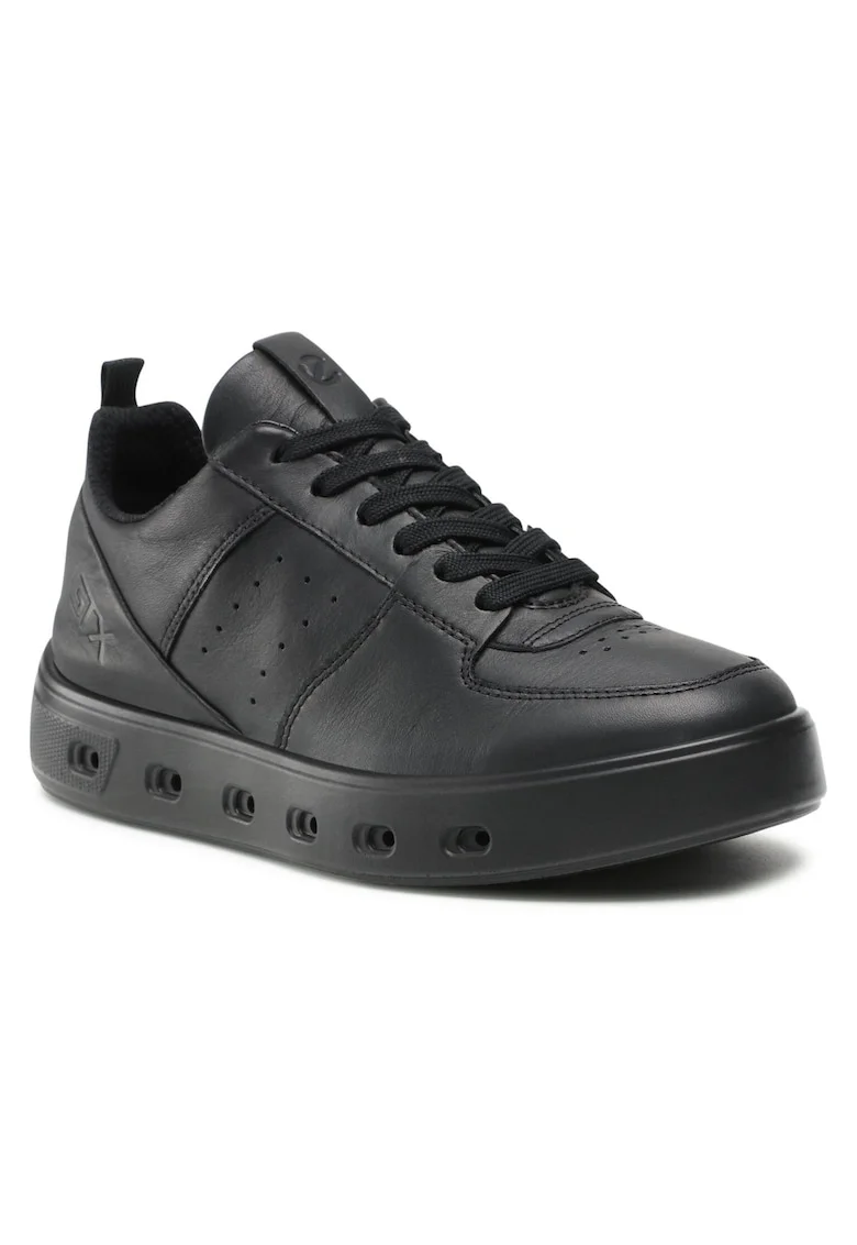 Tenisi dama,  piele naturala, impermeabili, confortabili, negru, Negru