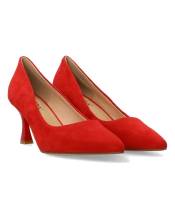 Pantofi stiletto din piele intoarsa