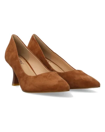 Pantofi stiletto de piele intoarsa