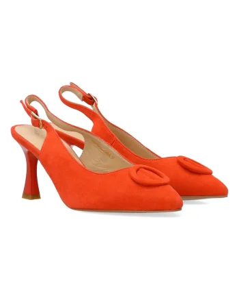 Pantofi de piele intoarsa cu varf ascutit