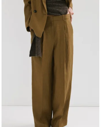 Pantaloni drepti de in, Caramel