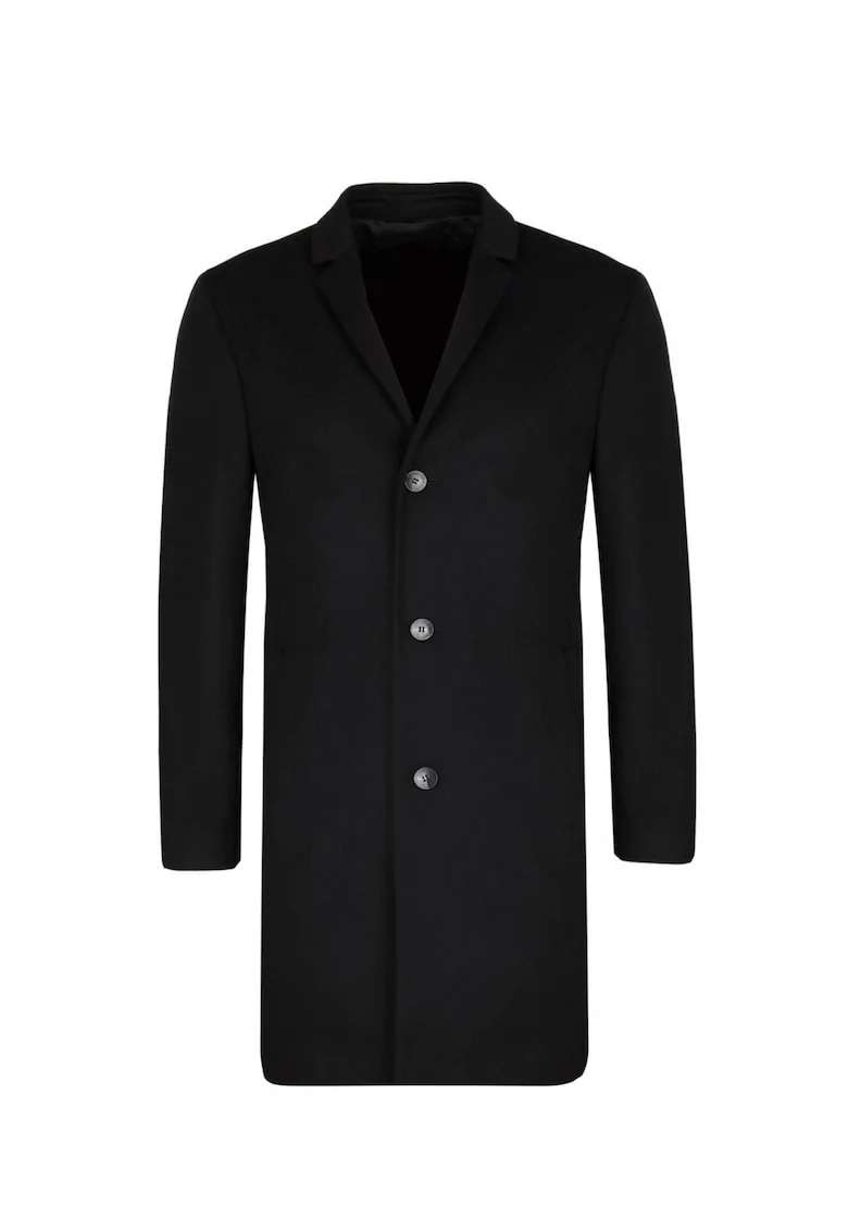 Palton de lana  K10K101243, Negru