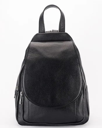 Rucsac negru din piele naturala 8906 122