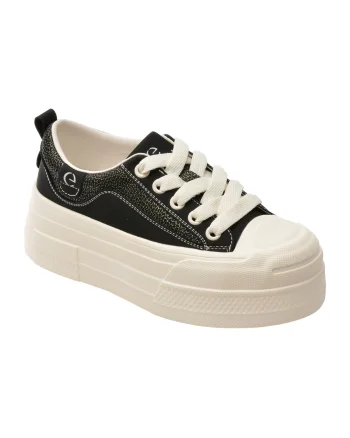 Pantofi sport EPICA negri, C119211, din piele naturala