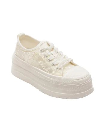 Pantofi sport GRYXX albi, C1190, din material textil