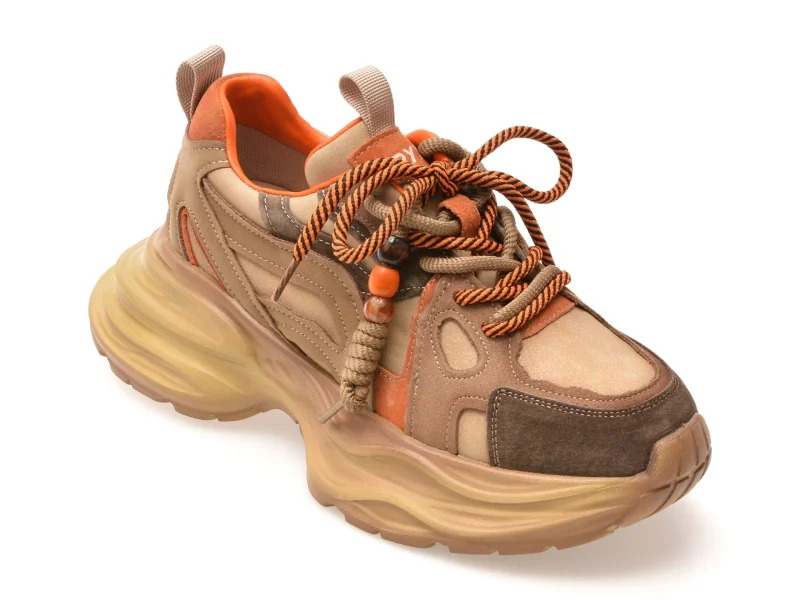 Pantofi sport GRYXX maro, 8663, din piele naturala