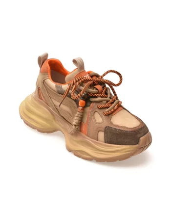 Pantofi sport GRYXX maro, 8663, din piele naturala