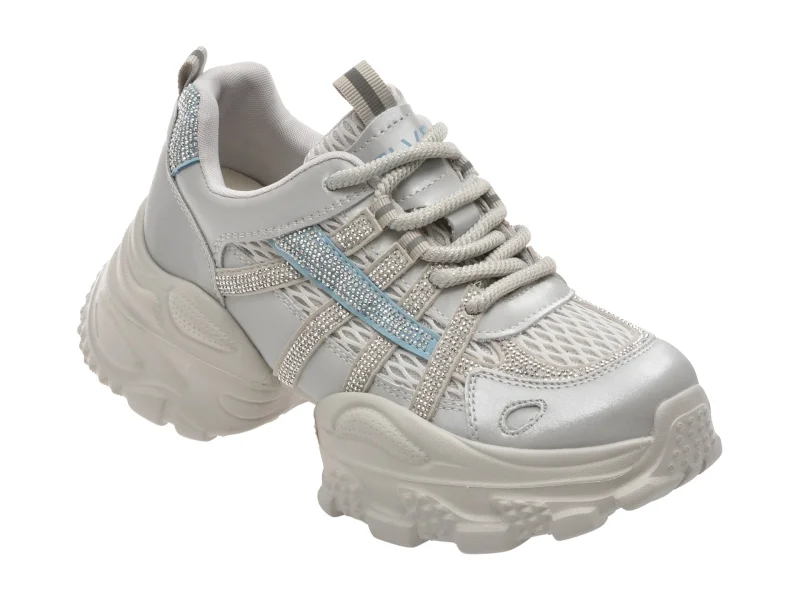 Pantofi sport FLAVIA PASSINI albastri, 2056, din material textil si piele naturala si piele naturala