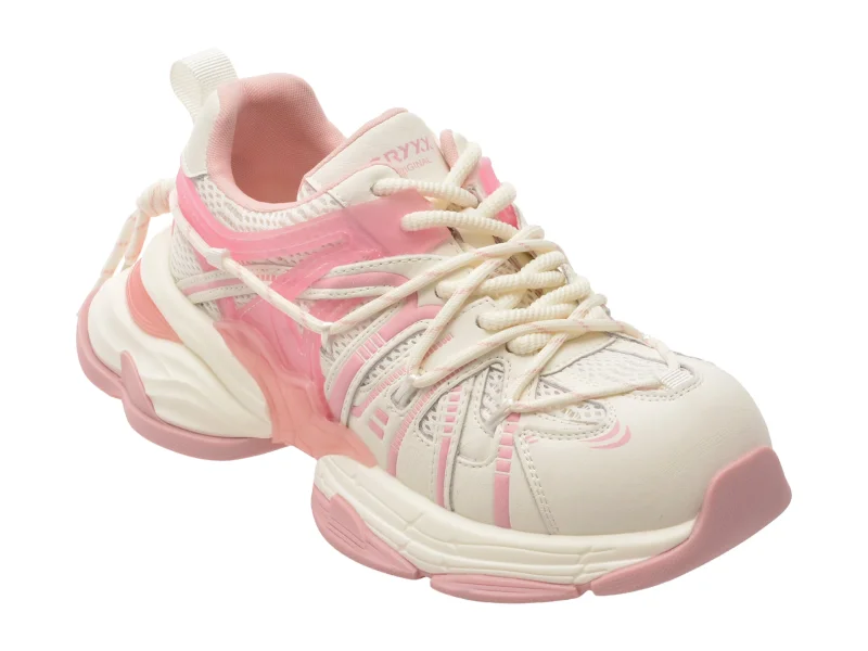 Pantofi sport GRYXX albi, 2026, din material textil