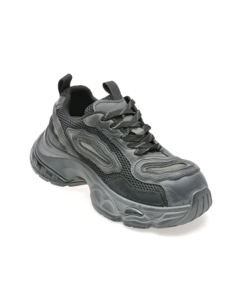 Pantofi sport GRYXX negri, 1002, din material textil