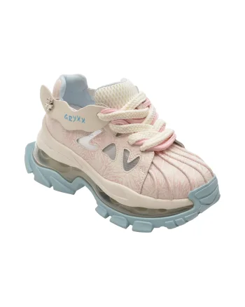 Pantofi sport GRYXX albi, 2027, din piele naturala