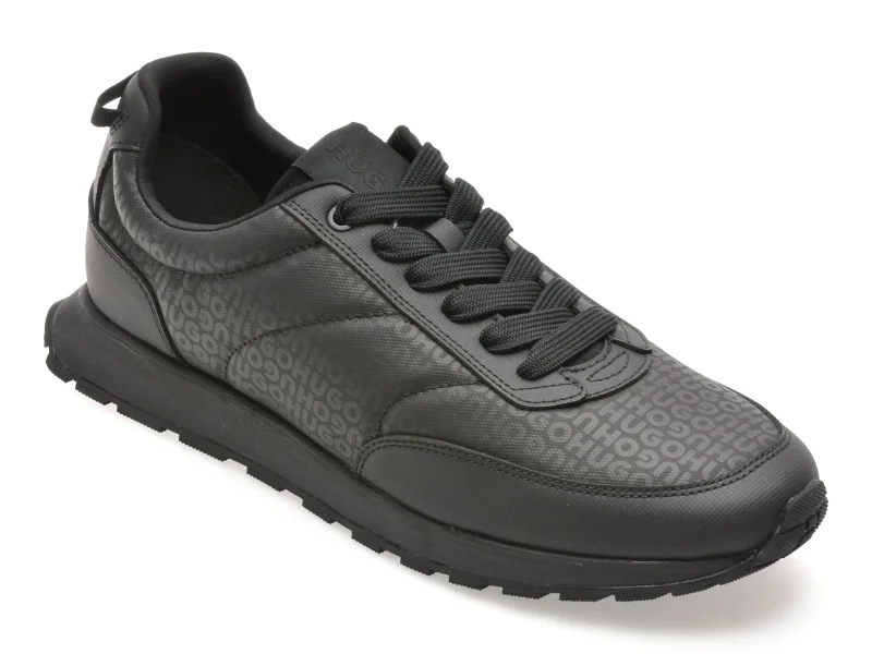 Pantofi sport HUGO negri, 7854, din material textil