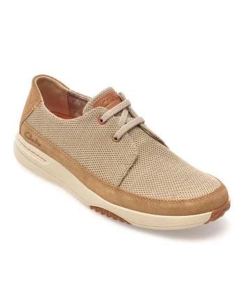 Pantofi sport CLARKS gri, EASEWAY LACE, din material textil