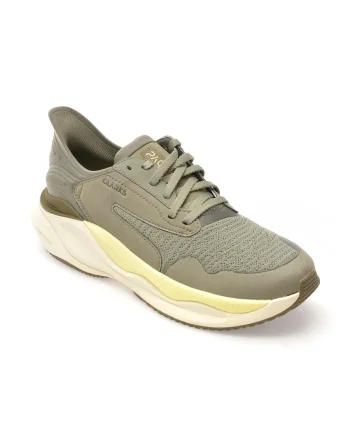 Pantofi sport CLARKS verzi, CLARKS PACE, din material textil