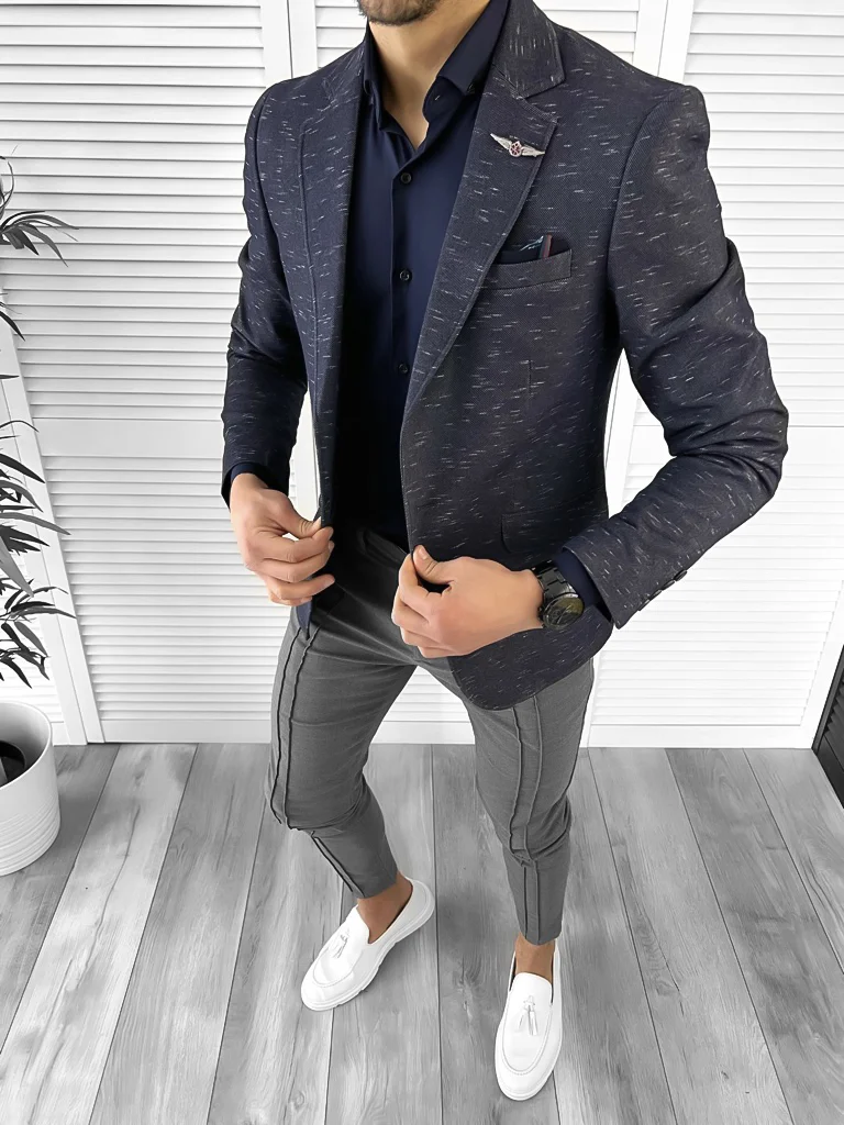 Sacou barbati slim fit 10202 P18-1.1