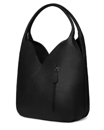 Geanta piele naturala Lorena neagra
