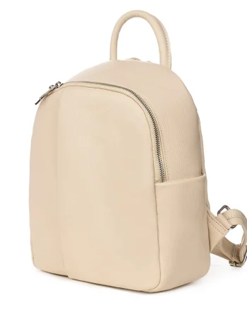 Rucsac din piele naturala Angelo crem